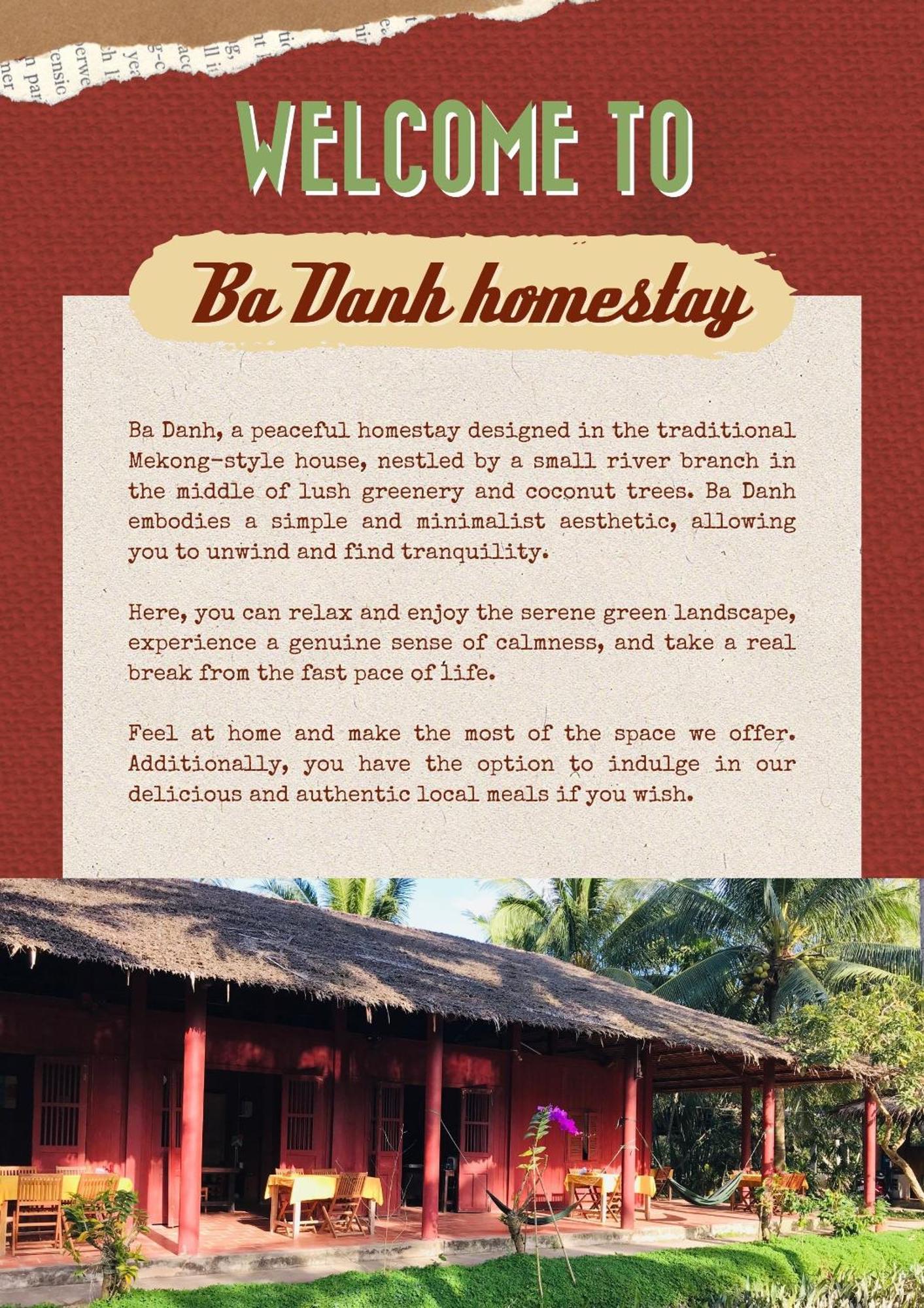 Ba Danh Homestay & Kitchen - Ben Tre Mekong Luaran gambar